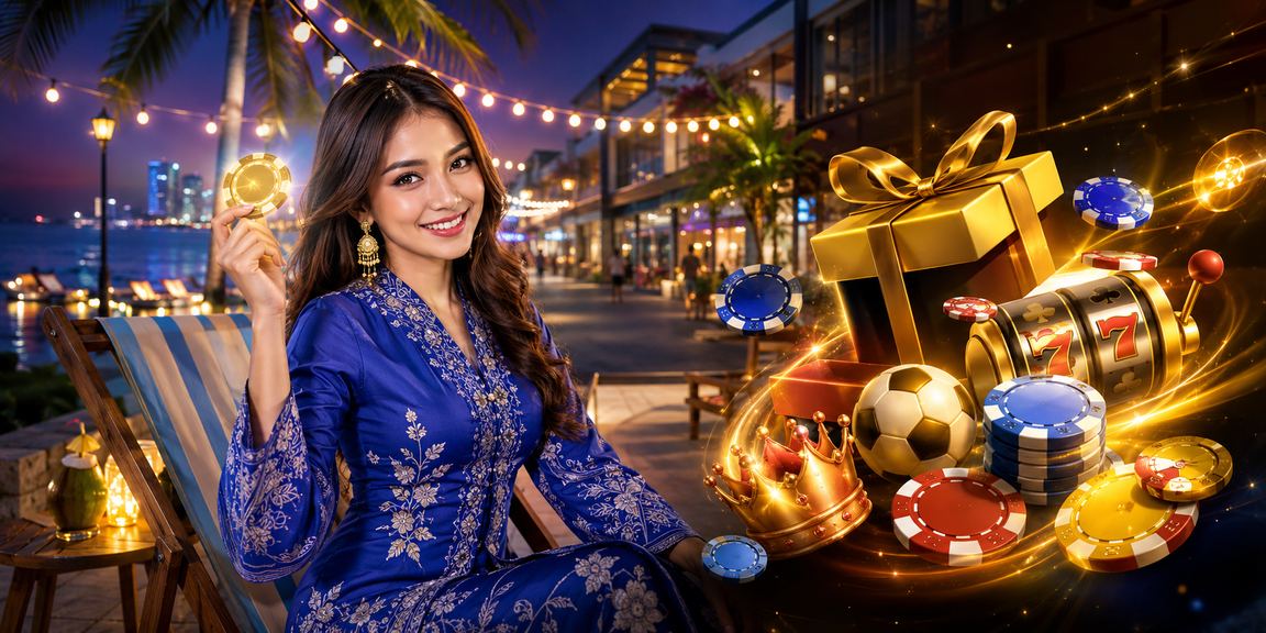 Malaysian woman in baju kurung enjoying cricket Sports Betting in Johor Bahru