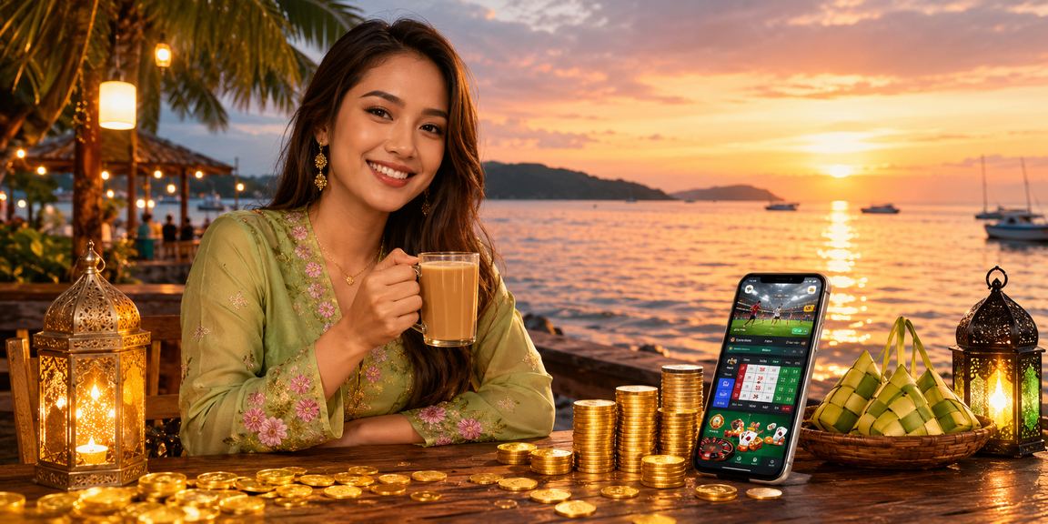Users in Kota Kinabalu access the 675 mobile casino during the Hari Raya festivities